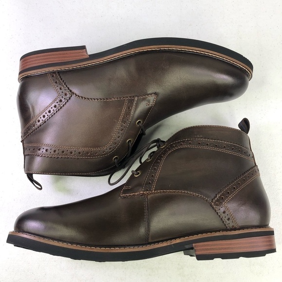 Nunn Bush Brown Leather Ozark Chukka Boots Size 10XW main image 8